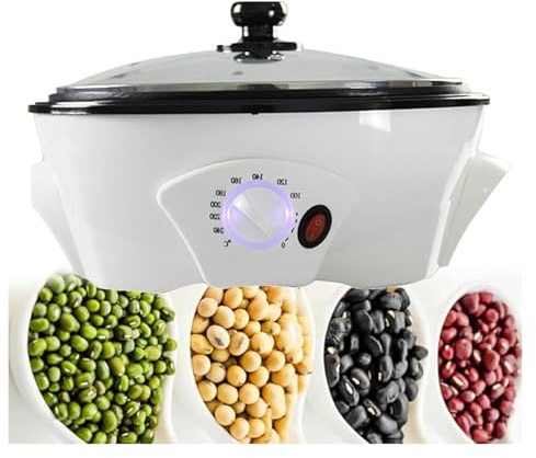 Torréfacteur de Café, Torréfacteur électrique, Torréfacteurs de café à usage domestique, cacahuètes, thé, orge, châtaignes, graines de melon, maïs soufflé, soja, haricots