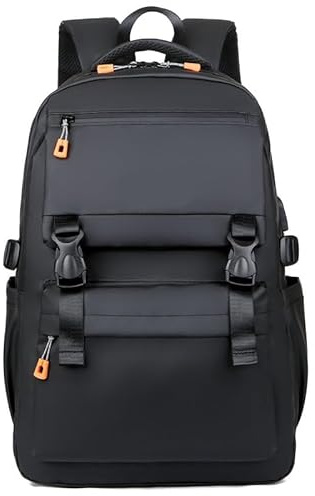 Ryggsäckar Reseväska Affärsbagage Vandringsryggsäckar med laptopfack Casual dagsryggsäck for arbete Pendling Högskola Vattentät ryggsäck(Schwarz)