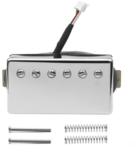 Stil elgitarr pickup Alnico Ii magneter mässingsfodral 5 stift för Jst vax förseglad för professionell prestanda silver (silver 57+(8,5K))