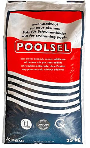 dutis Poolsel - HENSITA, Salzkristalle 1-2 mm, hochrein, gut löslich, sicherer Poolgenuss, Schwarzimpfung, Meersalz, Schwimmbad/Schwimmbecken, nicht für Membranen geeignet