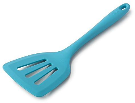 Zeal Silicone Non-Stick Slotted Fish Slice/Cooking Turner (30cm) -Aqua
