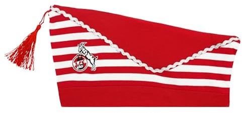 1. FC Köln Karnevalshut Schiffchen, Offizieller Fanartikel Rot Weiß