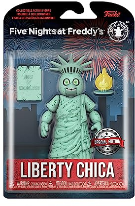 Funko Action Figure: Five Nights at Freddy's (FNAF) - Liberty Chica The Chicken - Sammlerstück - Geschenkidee - Offizielle Handelswaren - Für Jungen, Mädchen, Kinder & Erwachsene - Video Games Fans