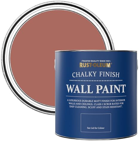 Rust-Oleum Peinture Rouge pour Murs & Plafonds Chalky - Saumon 2.5L