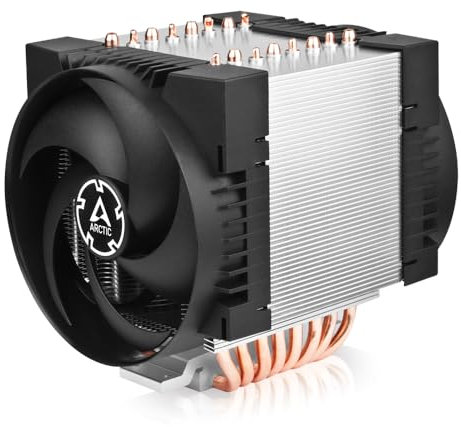 ARCTIC Freezer 4U-SP5 - Server CPU Kühler für AMD SP5, 4U & UP, AMD EPYC, 2 x 120 mm Lüfter, 300–3300 rpm, 4-poliger PWM-Anschluss, 10 Heatpipes, LGA6096