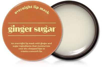 ETUDE Ginger Sugar Overnight Lip Mask 23g | Korean Lip Sleeping Mask Skin Care | Smooth and Moist Lips | Natural Ingredients Nourish & Hydrate Ginger Shea Butter Give Moisturizing Effect