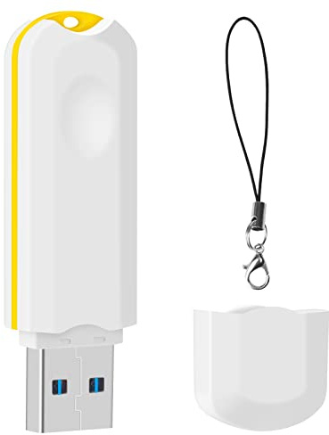 BorlterClamp Memoria USB 3.0 128 GB Unidad Flash USB Portátil Pendrive Flash Drive con Estilo para Almacenamiento de Datos, Blanco
