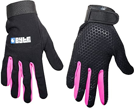 Byte hud hockeyhandskar svart rosa (stor)