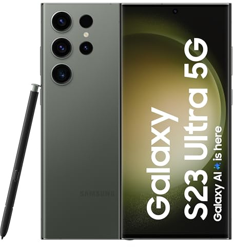 Samsung Galaxy S23 Ultra 5G AI Smartphone (verde, 12 GB, 512 GB de almacenamiento)
