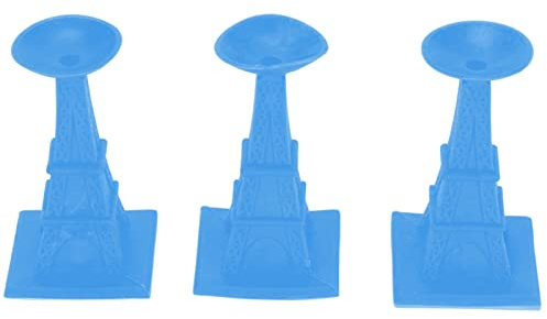 HERCHR Washer Door Prop,3Pcs Front Load Washer Door Prop,Tower Type Soft Suction Cup Design Front Load Washing Machine Door Prop(blue)