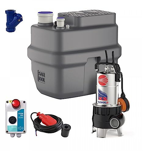 Station de Relevage Pedrollo Sar 100L ZXM 1A/40 - Pompe en Acier Inoxydable Classique 15 M3/h 220V