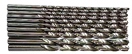 JVJ Holzbohrer 10tlg 200mm Länge 4-10.5mm HSS Bohrer Spiralbohrer zum Bohren Ø 4.2, 5.2, 5.5, 6.2, 6.8, 7.2, 7.5, 8.5, 9.5, 10.5 mm (10ltg in 1)