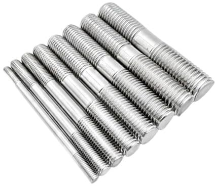 M6 M8 M10 M12 Doppelendgewindestange 316 Edelstahl Doppelkopf-Gewindestange Kopflose Stehbolzen Schraube Zahnstange (Size : 120mm, Color : M8(2pcs))