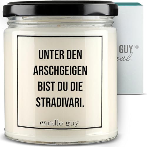 candle guy Duftkerze im Glas [Brennzeit 70h] - Duft-Kerze handgemacht mit Spruch | Freches Geschenk für Frauen, Freundin, Geburtstag | 100% Sojawachs, schöne natürliche Düfte mit ätherischem Öl