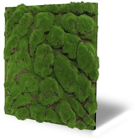 JANGAL Modular Wall Design Moos Paneel (52 x 52 cm), Modulares Wandpaneel, mit recyceltem PET-Filz, zum Kleben oder Schrauben, Wandverkleidung, Wand Deko, Mooswand (Forest Green Big Bulk)
