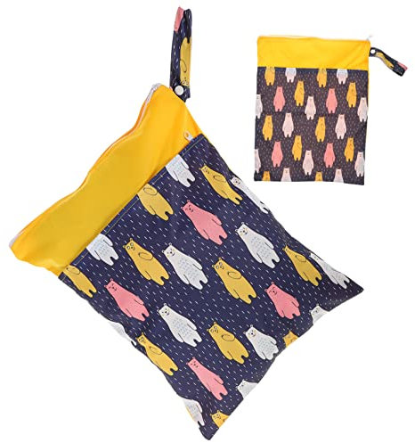 TOYANDONA Portable Diaper Pouch wasserdichte Doppelt Gefütterte Aufbewahrungstasche Für Windeln Geeignet Für Reisen Schwimmen Und Outdoor-aktivitäten Mit Zwei Reißverschlüssen Für
