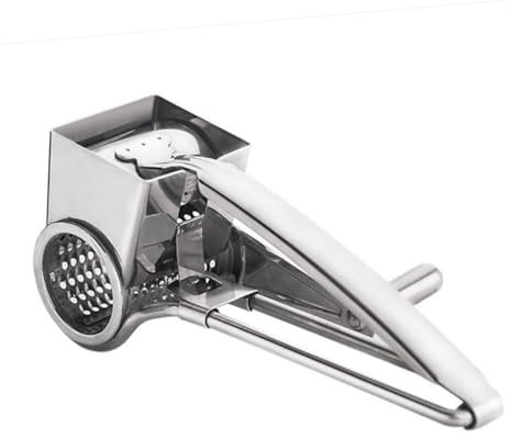 TOPBATHY trita formaggio grattuggia cheese grater tagliaformaggio e affettatrice pelatrici rotanti per formaggi grattugia formaggio in acciaio inox Silver
