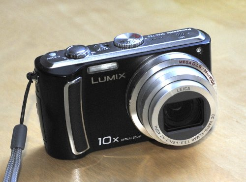 Panasonic DMC-TZ5-K Digital Camera 9 Megapixels 10x Optical Zoom 7.6 cm (3 Inch) Display Image Stabiliser Jet Black (Renewed)