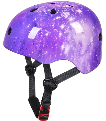 MHJY Casco Bici Bambino Casco Bicicletta Bambina Protezioni Della Testa per Skateboard Skate Moto Monopattino Regolabile per Ragazze e Raga 3-8 Anni