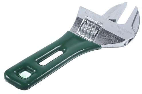 Gadpiparty Llave Inglesa Ajustable De Mango Corto Multifuncional De Acero, Llave Inglesa Tipo Boca Ancha Para Fontanería y Drenaje, Herramienta Portátil De 6 Pulgadas Azul y Verde