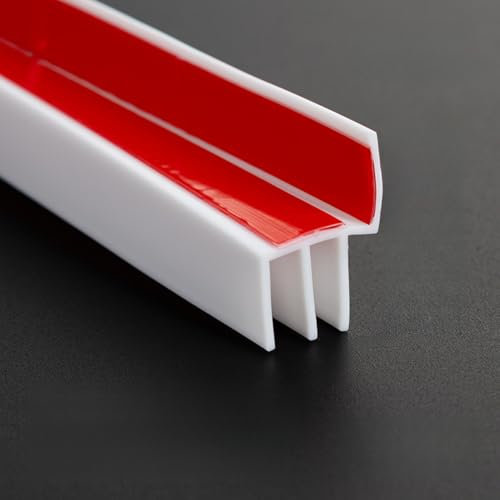Guarnizione per la parte inferiore della porta con alette in vinile, tappo per guarnizione a forma di L, guarnizione per la parte inferiore della porta, guarnizione resistente alle intemperie a