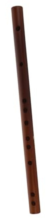 Milisten Traditionelle Bambusflöte mit Klangqualität in F-dur für Erwachsene Einsteigerfreundlich Kurzes Chinesisches Musikinstrument aus Bambus