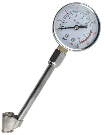 Rainorning Manometro per Pneumatici per Auto ad Alta Precisione, Tester Digitale per la Pressione Dei Pneumatici per Misurazioni Accurate di Psi e Bar,