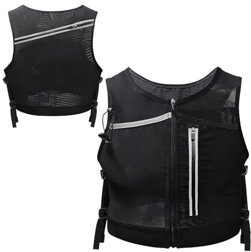 Patifirst Chaleco de Running para Hombre | Bolso Pechero para Ciclismo | Chaleco Hidratación Transpirable para Senderismo Ciclismo Camping Gimnasio Aire Libre
