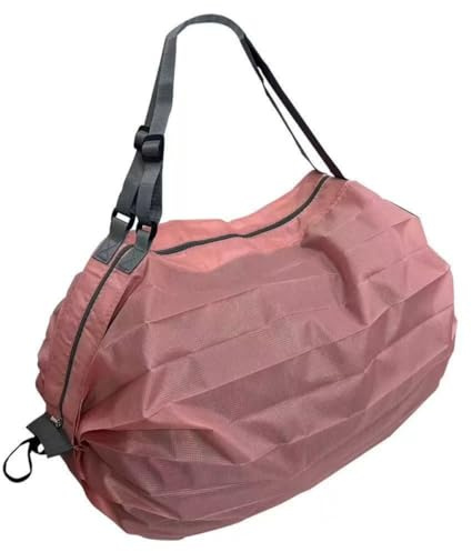 Bolsa de compras plegable reutilizable, bolsa de compras ligera resistente al agua, bolsa de asas portátil para compras, viajes, camping y actividades al aire libre, camuflaje marrón