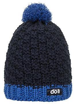 Döll Jungen Mütze Pudelmütze Strick, Gr. 47, Blau (Navy Blazer 3105)