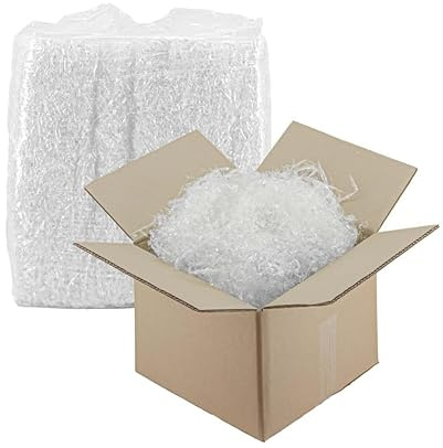 Paja sintética de polipropileno transparente (5 kg) para cestas de Navidad y paquetes de regalo
