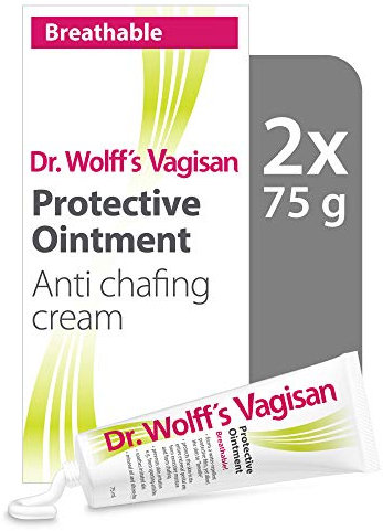 Dr. Wolff`s Vagisan Schutzsalbe | Anti Chafing Creme für den Intimbereich | Tägliche Vaginalgesundheit und Intimhygiene | 2x 75ml