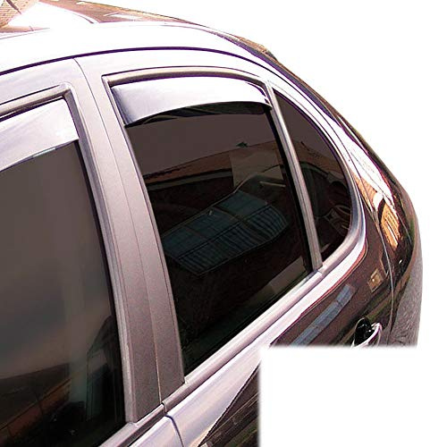 ClimAir Windabweiser Master Schwarz (Hinten) kompatibel mit Opel Corsa F HB 5-türer 2019- | kompatibel mit Opel Corsa F HB 5-türer 2019-