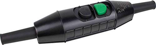 as - Schwabe PRCD-K Personenschutz-Zwischenschalter, Auslösezeit kleiner 30ms, DGUV-I 203-032 konform, zur Kabelmontage, mit Funktionsanzeige, IP55, 230V/16A, Made in Germany, schwarz, 45400