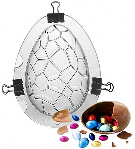 Moule à œufs Pâques Grande Taille Silicone Forme Dinosaure Géant Bombes Au Chocolat Anti-adhésif Gâteau Bonbons Gelée Savon Fondant (œuf de dinosaure)