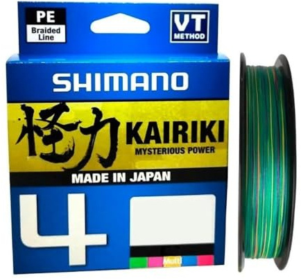 SHIMANO Tresse 4 Brins Kairiki 4 Multicolor 150m - D.0,2mm - R.13,8Kg - LDM54TE2020015M