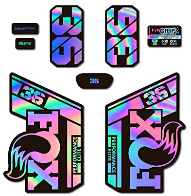 STAR SAM Autocollants compatibles avec fourche vélo Fox 36 Performance Elite 2021 (holographique)