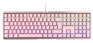 CHERRY MX BOARD 3.0 S, kabelgebundene Gaming-Tastatur mit RGB-Beleuchtung, Deutsches Layout (QWERTZ), MX RED Switches, Pink