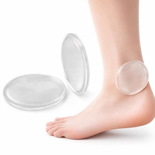 2 Pezzi di Cuscinetto in Gel per Caviglia, Alleviare la Pressione, Migliorare la Circolazione, Proteggere e Cuscino per il Pattinaggio su Ghiaccio, Hockey su Rotelle,