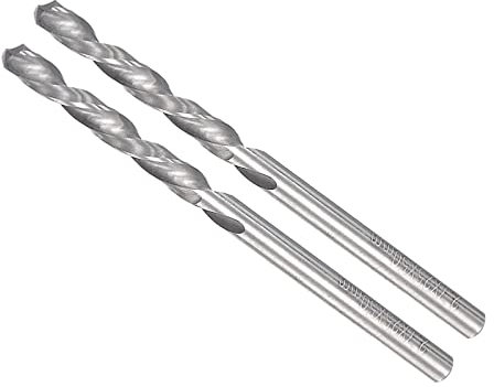 CoCud Duro Carburo Trapano Punte, 2.7mm Diametro, Sinistra Mano YG6X (C3/K10 Tungsteno Carburo Dritto Gambo Torsione Trapano Punte per Inossidabile Acciaio Lega, 2-Pezzi