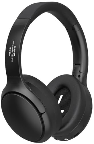 AndThere Cuffie Wireless Bluetooth Cuffie Over Ear Senza Fili Cuffie On Ear Noise Cancelling Headphones Cuffia Gaming Headset Cuffie con Microfono Jack Cavo Grandi Cuffie per PC Musica Palestra TV