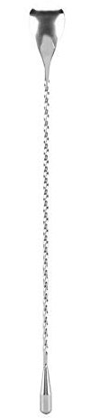 Bar Wine Cocktail Mixing Twist Spoon,Stainless Steel Cocktail Mixing Spoon Long Handle Drink Mixing Stirring Spoons for Coffee Bar Accessories