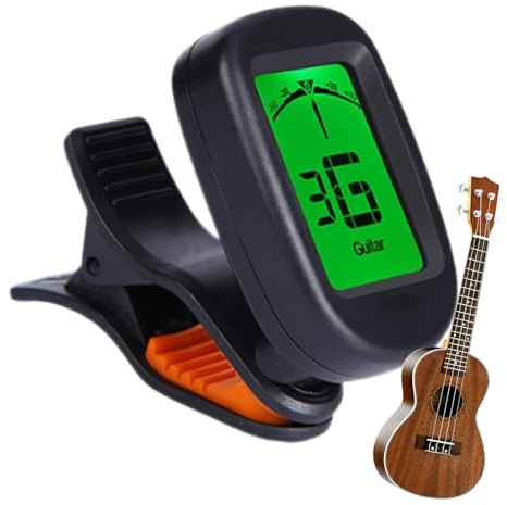 XIAOXIAOYU Elektronisk stämapparat för ukulele, gitarrstämmare för klämmor