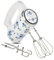 Laura Ashley batidora de mano con estampado de rosas de China de VQ - Fácil de limpiar 300W Batidora eléctrica con batidores de acero inoxidable duraderos y 5 velocidades variables para hornear