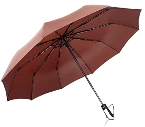 Snowflyk Umbrellas for Rain Umbrella 12 Ribs Automatic Folding Umbrella Portable Rain & Sun Travel Umbrella With Umbrella Cover Umbrella (A 33cm)