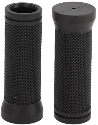 TUCKBOLD Bike Handlebar Grips Covers 90mm Long Lightweight Black | Bicycle End Grip Protector, 1 Pair