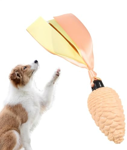 Kiefernzapfen-Hundekauspielzeug, Kiefernzapfen-Hundespielzeug | Quietschendes Kauspielzeug für Hunde mit Beißstreifen,Kauspielzeug für Welpen, langlebiges Haustierspielzeug zum Zahnen, Hundespielzeug