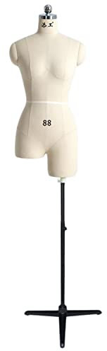 WYRMB Schneiderpuppe Für Damen, Schneiderbüste Für Damen, Übergröße, Torso-Körper Zum Nähen Von Kleidung, Weiß, Medium