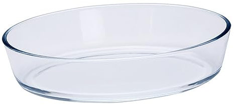 Cabilock Placa De Vidrio De Borosilicato Bandeja Para Hornear 1.6l Accesorio Para Horno
