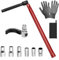 Huttutu Llave para Grifos de Fregadero Llave para Tuercas Herramienta de Instalación de Grifos 10Pcs, 8-14mm Llaves de Tubo, Herramientas Fontaneria para Instalación y Reparación de Bajantes
